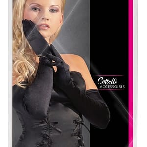 Cottelli ACCESSOIRES - Stretchsatin Handschuhe, elegant & passformsicher S-L