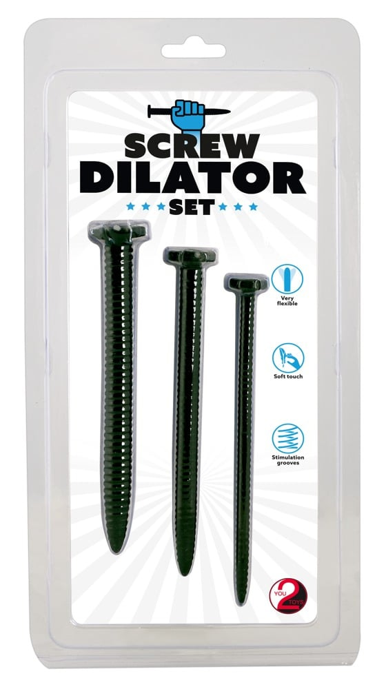 You2Toys Dilator Set - Schrauben-Optik, verschiedene Durchmesser und Gewichte