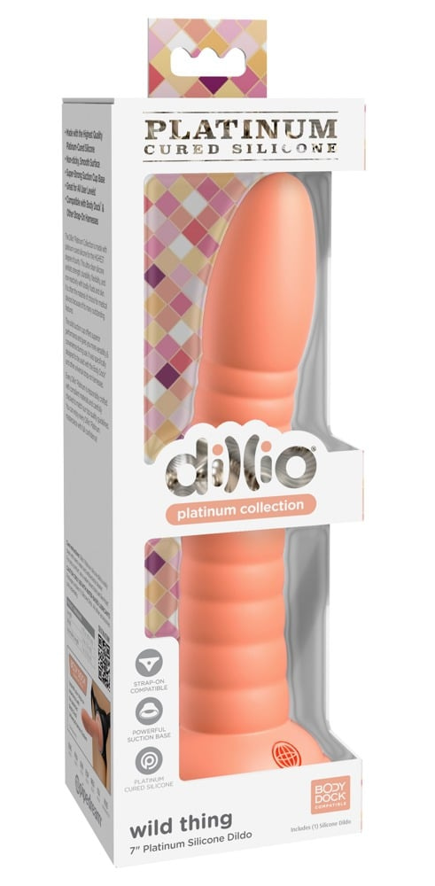 Dillio Platinum Flexibler Dildo - Wild Thing Teal Orange